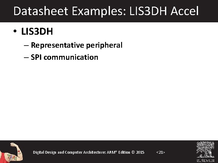 Datasheet Examples: LIS 3 DH Accel • LIS 3 DH – Representative peripheral –