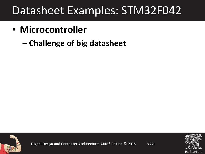 Datasheet Examples: STM 32 F 042 • Microcontroller – Challenge of big datasheet Digital