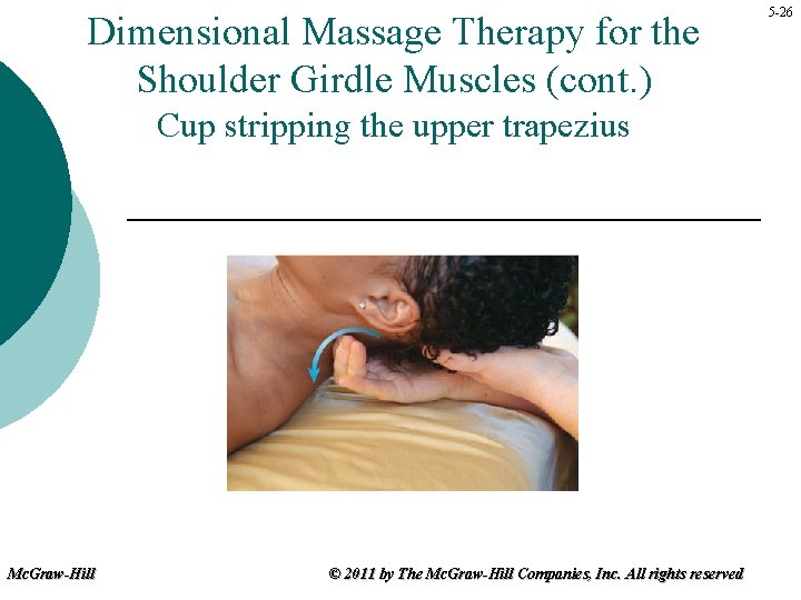 Dimensional Massage Therapy for the Shoulder Girdle Muscles (cont. ) Cup stripping the upper