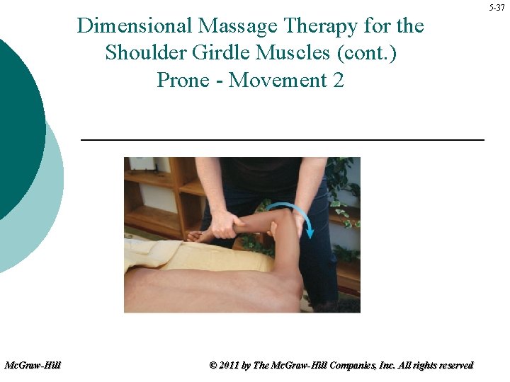 Dimensional Massage Therapy for the Shoulder Girdle Muscles (cont. ) Prone - Movement 2