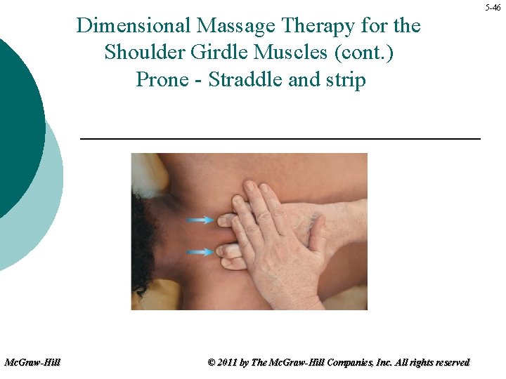 Dimensional Massage Therapy for the Shoulder Girdle Muscles (cont. ) Prone - Straddle and