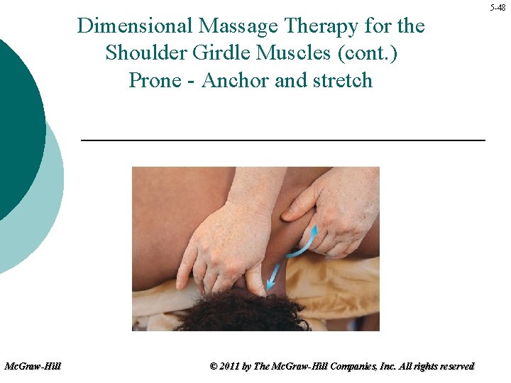Dimensional Massage Therapy for the Shoulder Girdle Muscles (cont. ) Prone - Anchor and