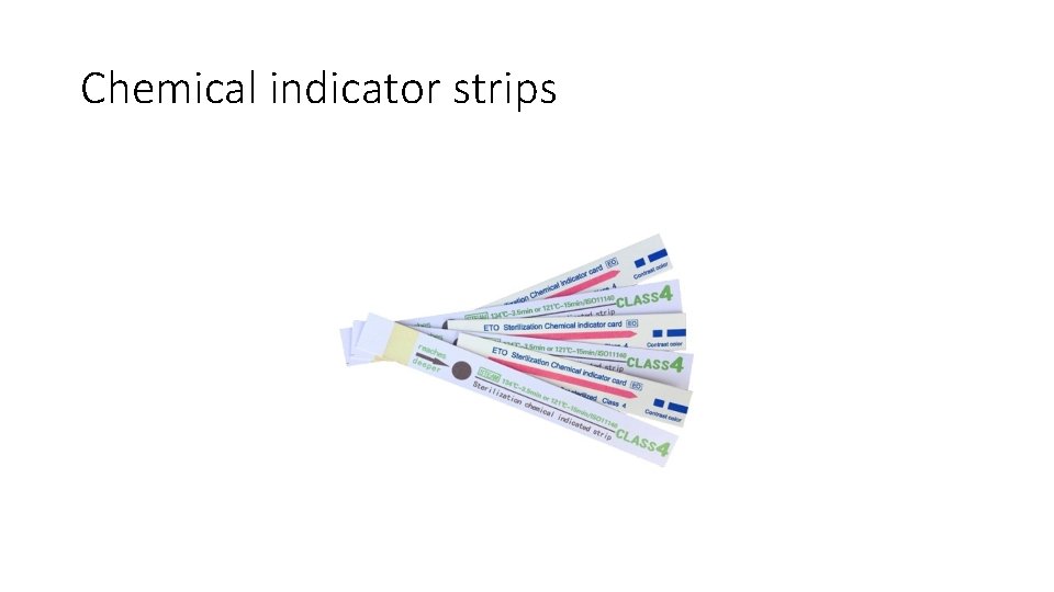 Chemical indicator strips 