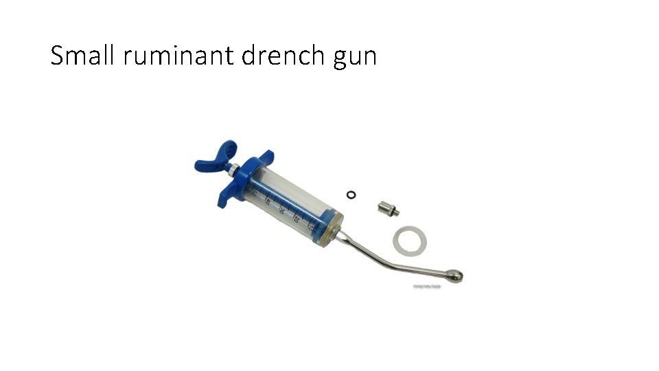 Small ruminant drench gun 