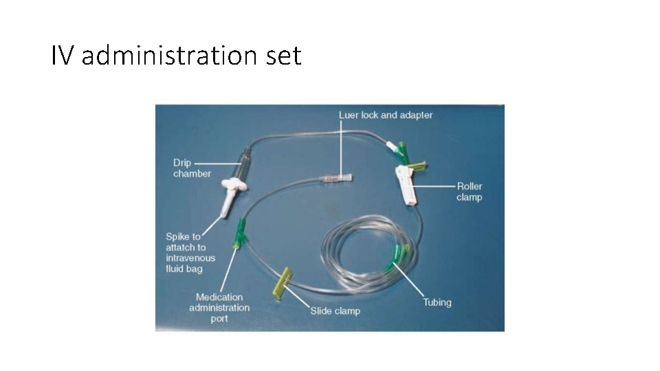 IV administration set 