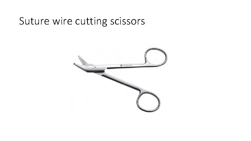 Suture wire cutting scissors 