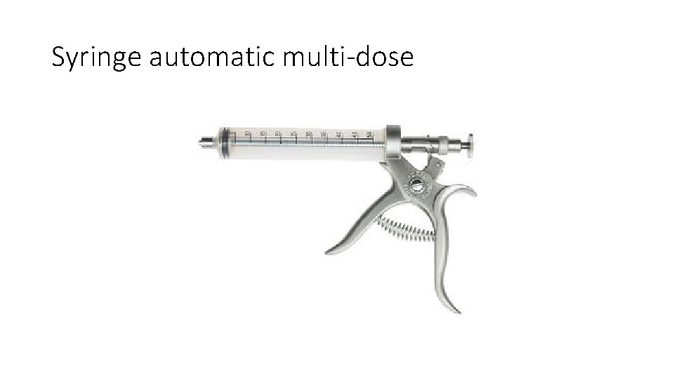 Syringe automatic multi-dose 