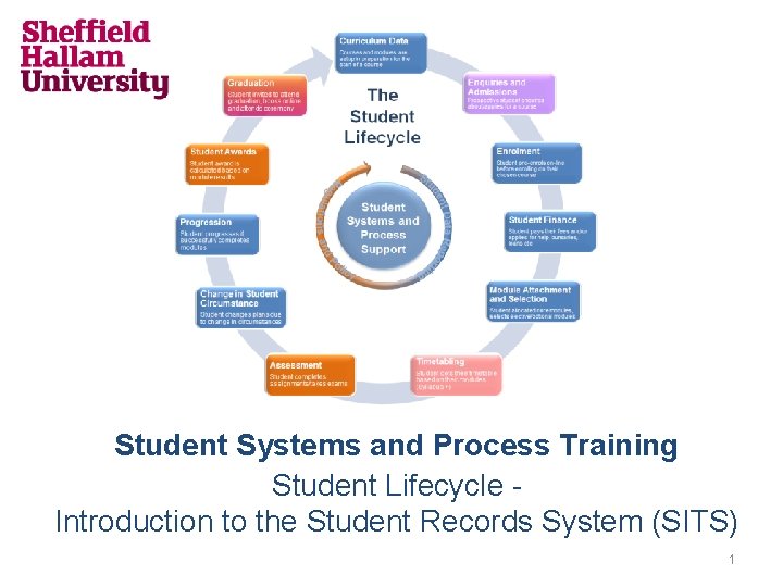 Student Systems and Process Training Student Lifecycle Introduction to the Student Records System (SITS)