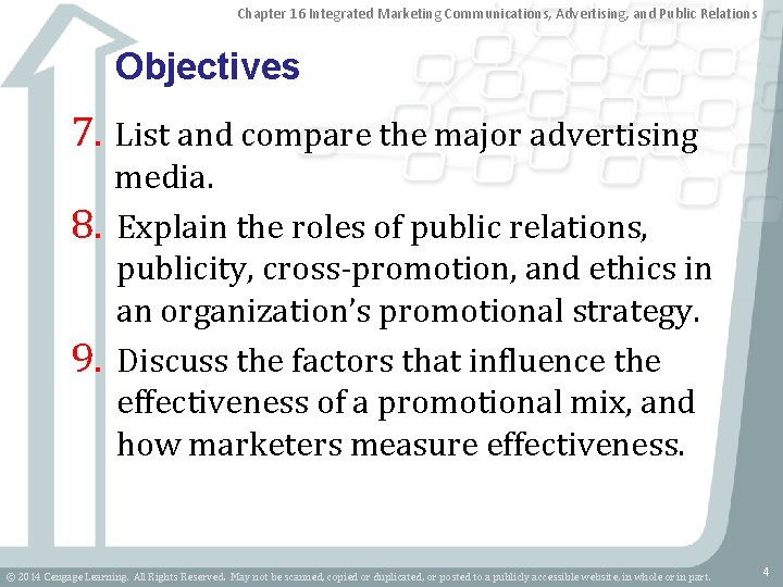 Chapter 16 Integrated Marketing Communications, Advertising, and Public Relations Objectives 7. List and compare
