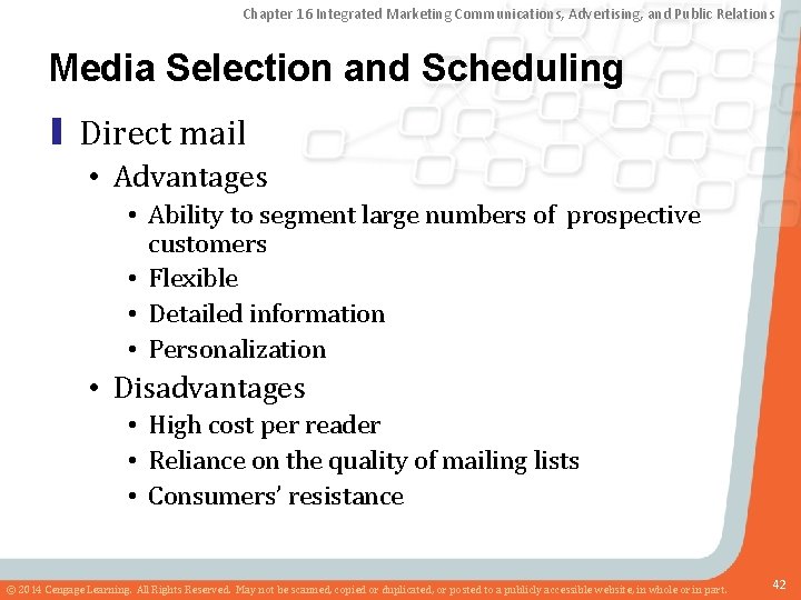 Chapter 16 Integrated Marketing Communications, Advertising, and Public Relations Media Selection and Scheduling ▮