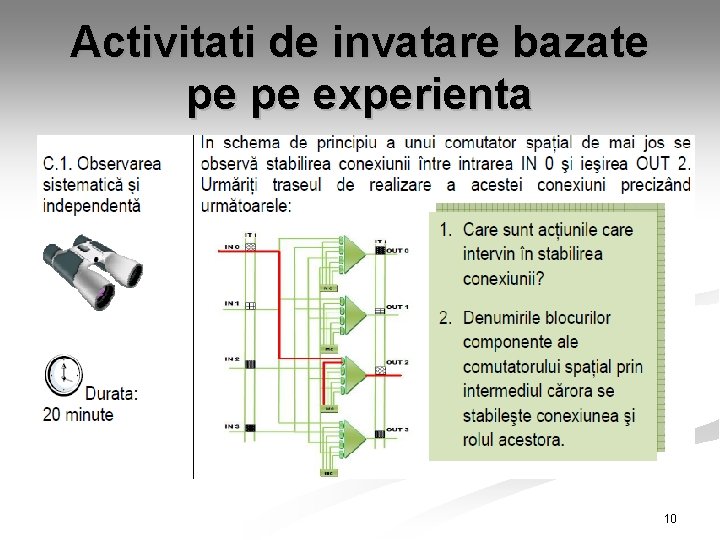 Activitati de invatare bazate pe pe experienta 10 