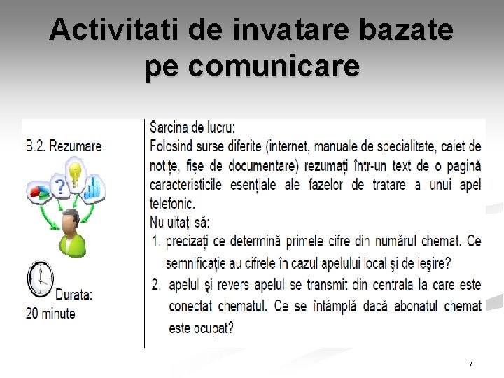 Activitati de invatare bazate pe comunicare 7 