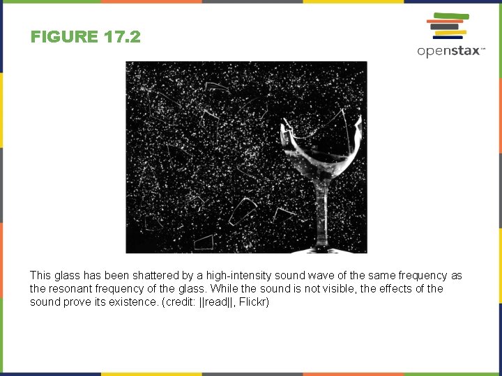 FIGURE 17. 2 This glass has been shattered by a high-intensity sound wave of