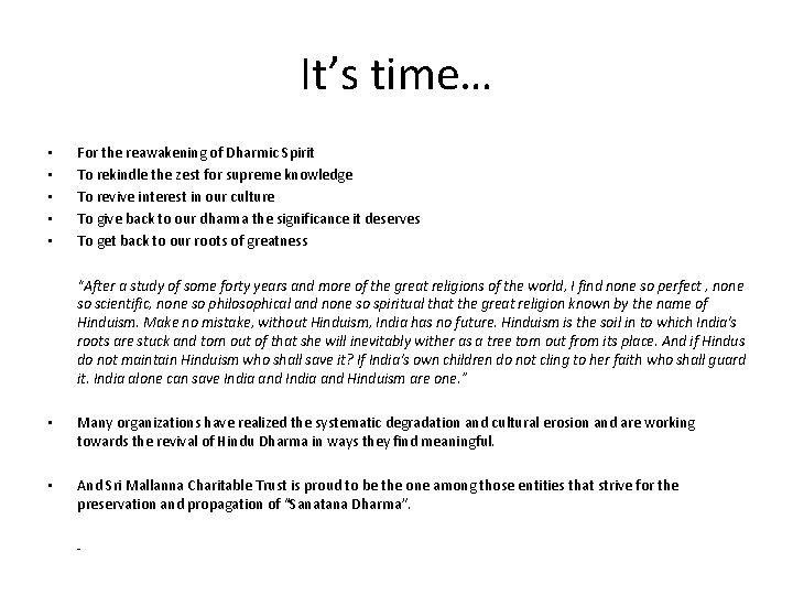 It’s time… • • • For the reawakening of Dharmic Spirit To rekindle the It’s time… • • • For the reawakening of Dharmic Spirit To rekindle the