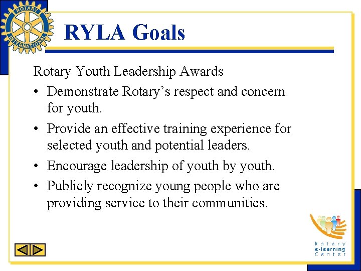Rotary Youth Leadership Awards RYLA Rotary Youth Leadership