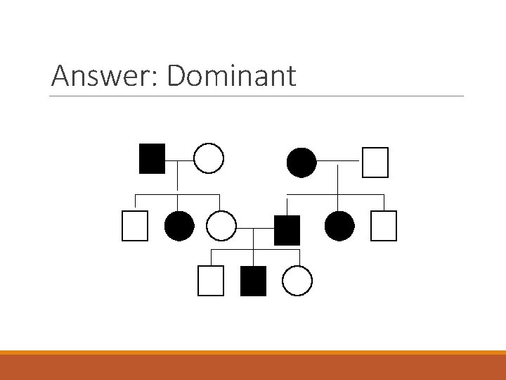 Answer: Dominant 