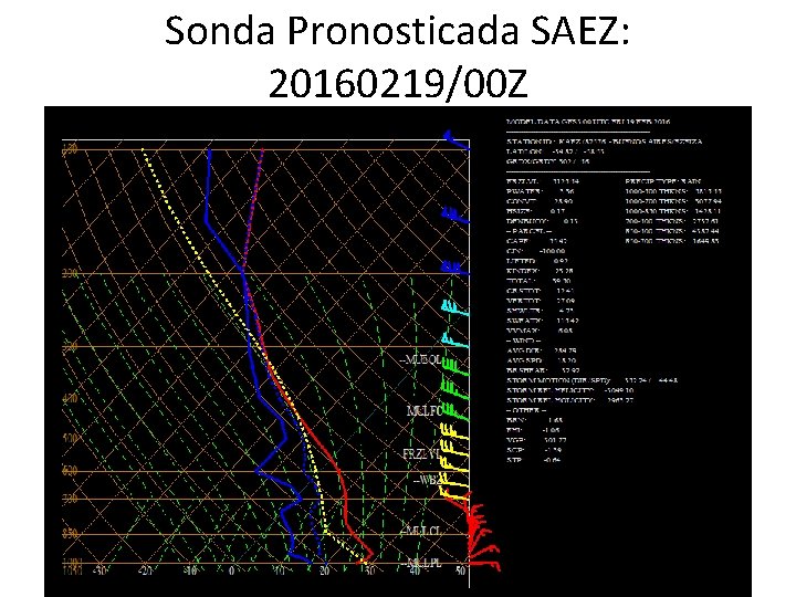 Sonda Pronosticada SAEZ: 20160219/00 Z 