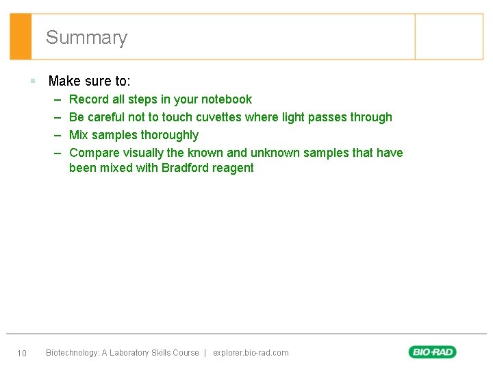 Summary § Make sure to: – – 10 Record all steps in your notebook Summary § Make sure to: – – 10 Record all steps in your notebook