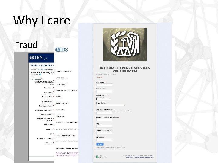 Why I care Fraud 