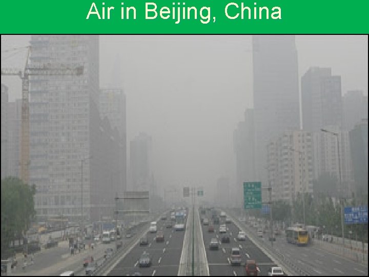 Air in Beijing, China 