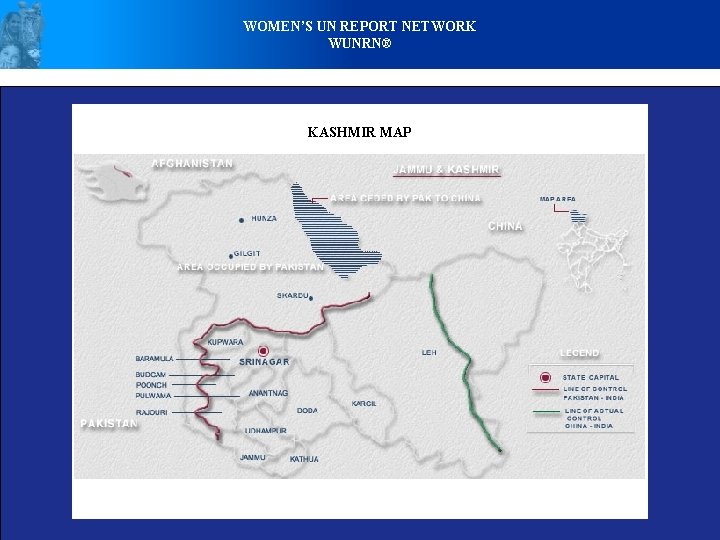 WOMEN’S UN REPORT NETWORK WUNRN® KASHMIR MAP 