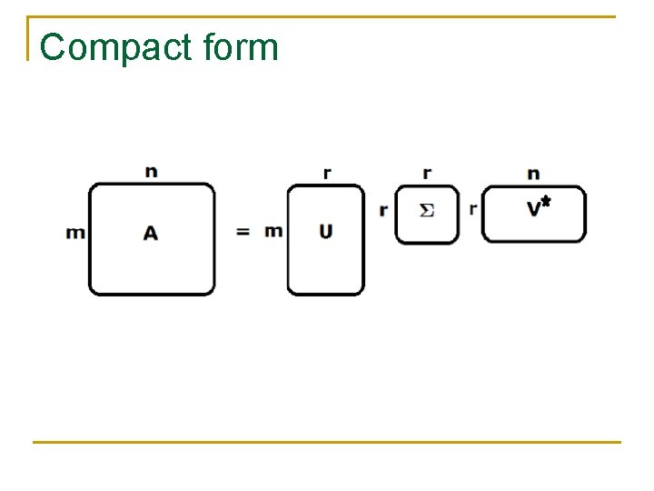 Compact form Compact form