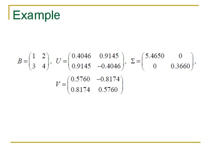 Example Example