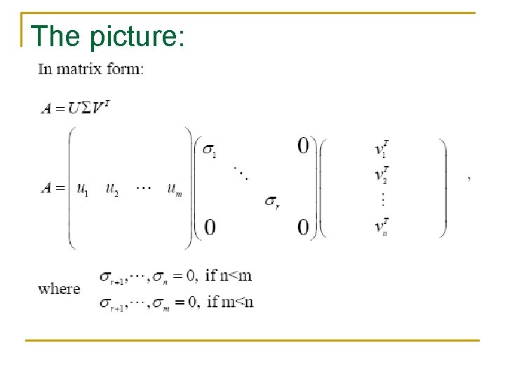 The picture: The picture: