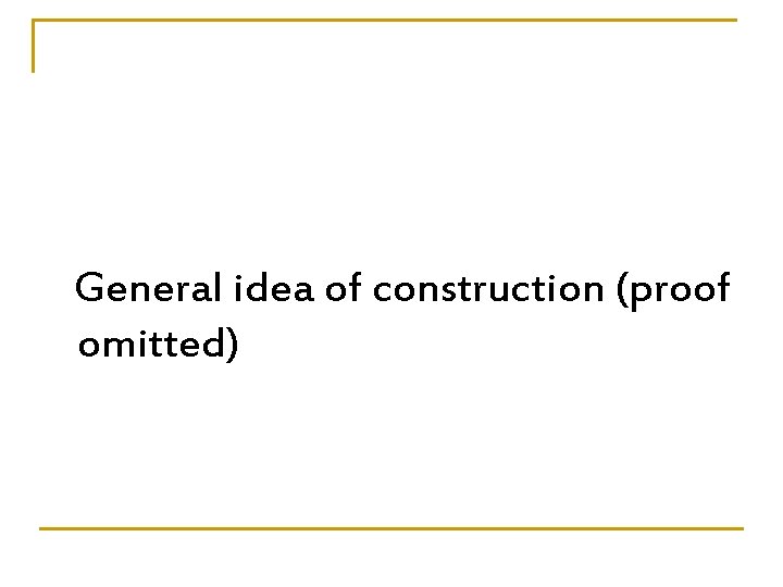 General idea of construction (proof omitted) General idea of construction (proof omitted)