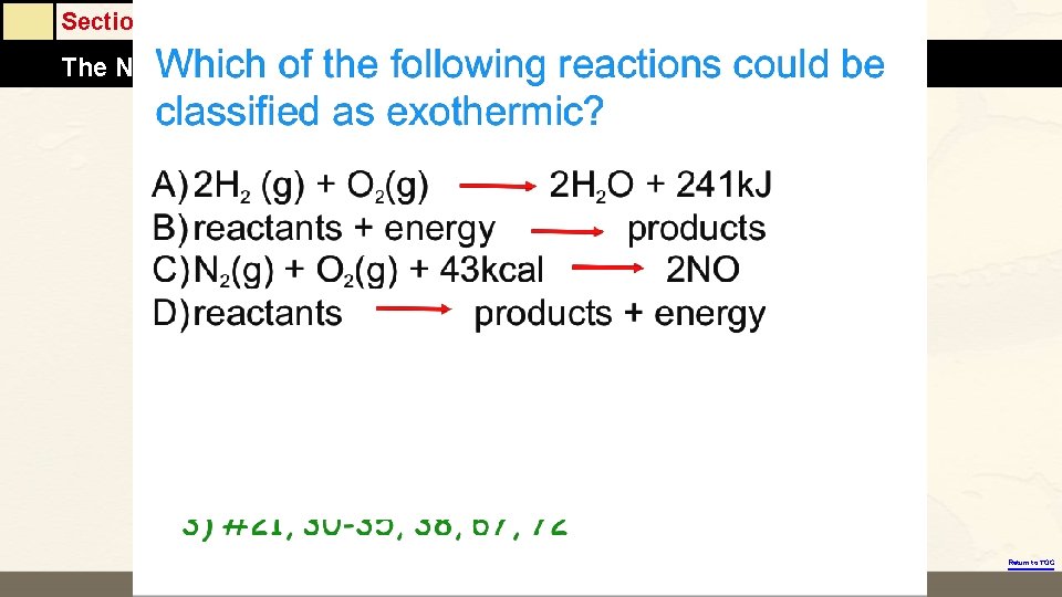 Section 6. 1 The Nature of Energy Homework: Read 10. 4 and 10. 5