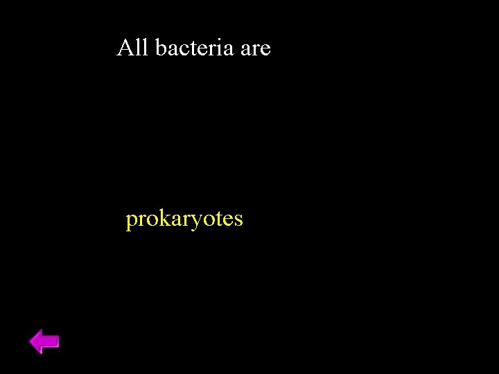 All bacteria are prokaryotes 