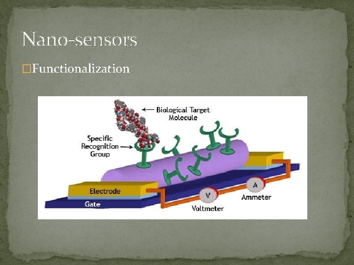 Nano-sensors �Functionalization 