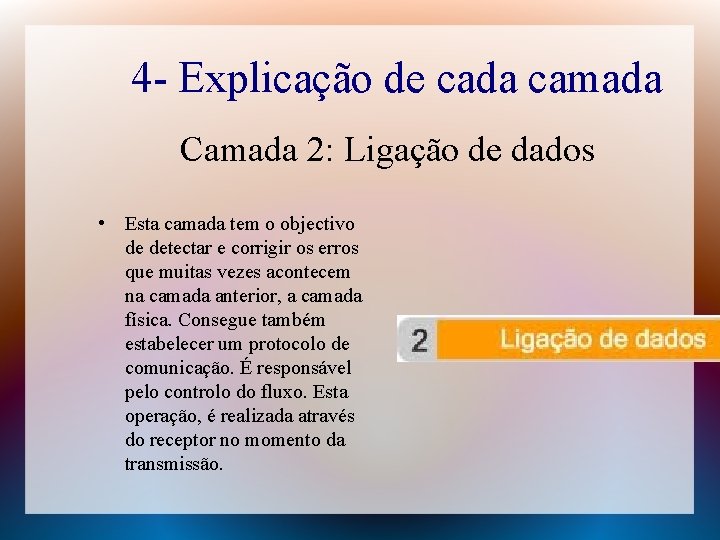 Modelo OSI Disciplina Redes de Comunicao Ano letivo