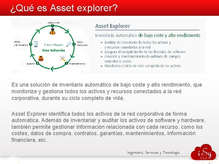 Asset Explorer Herramienta de Gestin de Inventario de