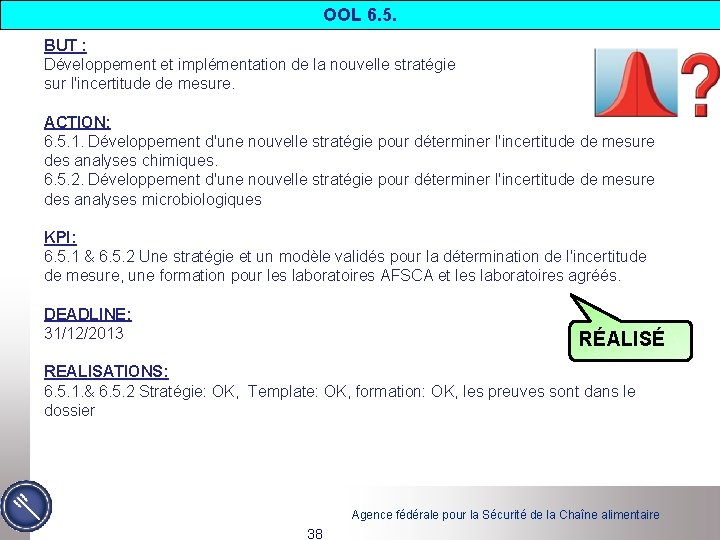 OOL 6. 5. BUT : Développement et implémentation de la nouvelle stratégie sur l'incertitude