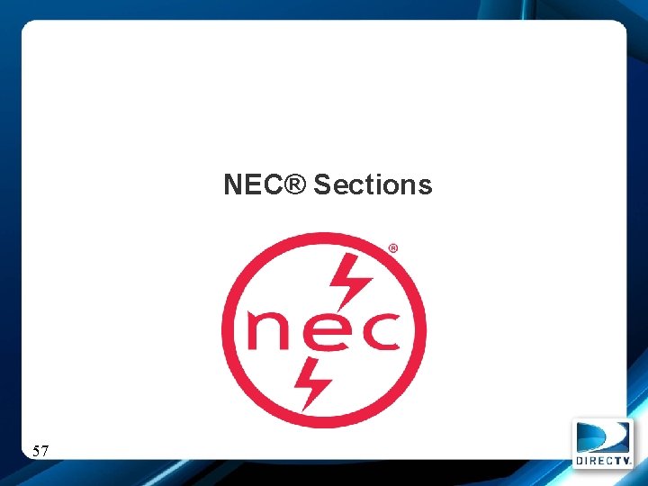 NEC® Sections 57 