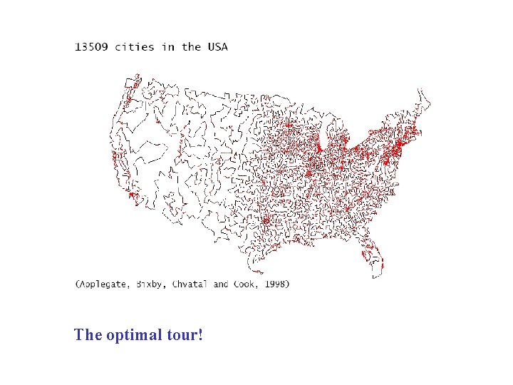 The optimal tour! 