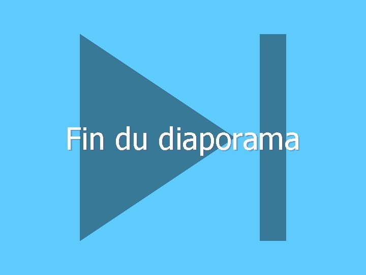 Fin du diaporama 