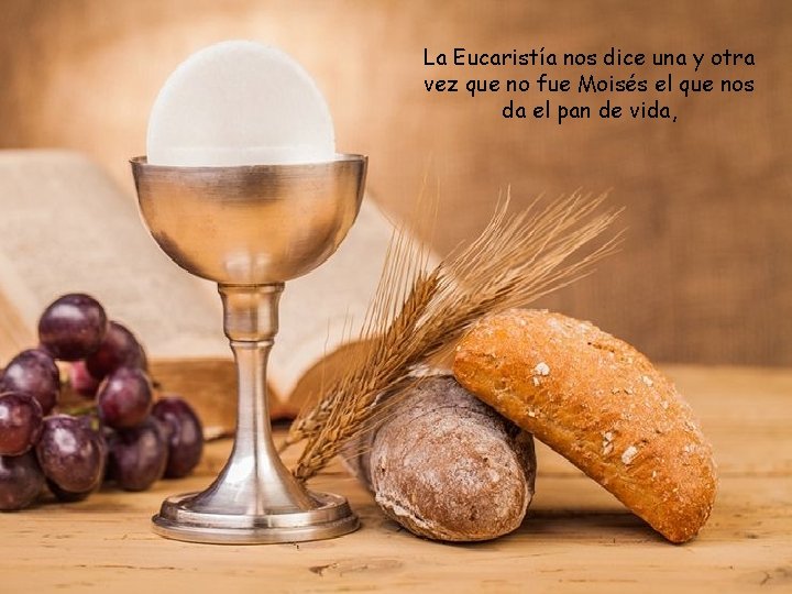 La Eucaristía nos dice una y otra vez que no fue Moisés el que
