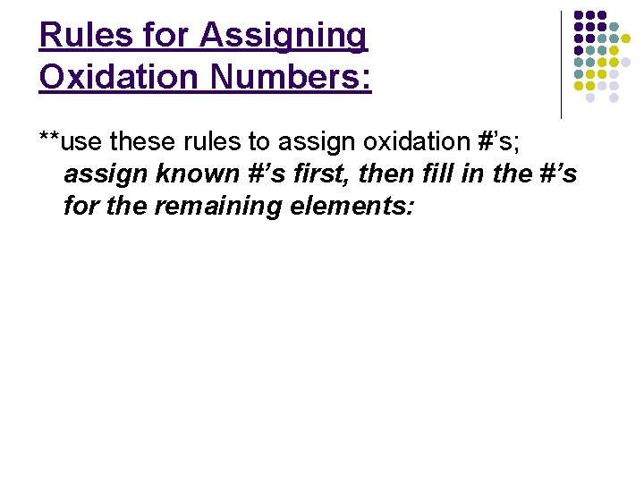 Redox Reactions Chapter 18 O 2 OxidationReduction Redox