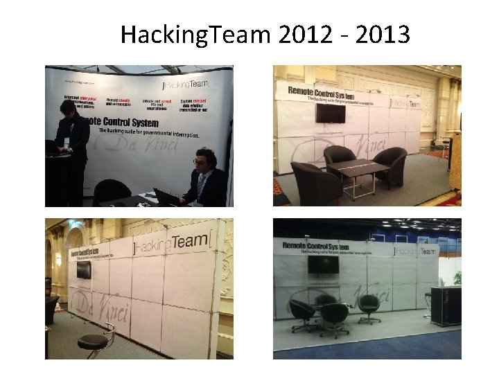 Hacking. Team 2012 - 2013 