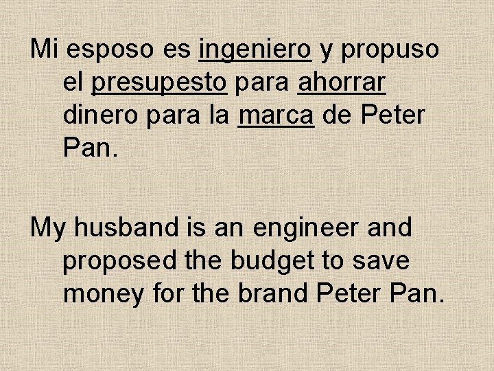 Mi esposo es ingeniero y propuso el presupesto para ahorrar dinero para la marca Mi esposo es ingeniero y propuso el presupesto para ahorrar dinero para la marca
