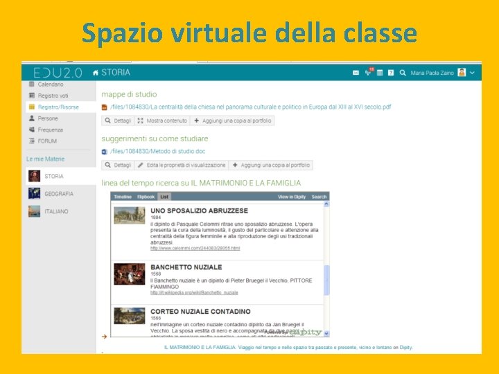 Spazio virtuale della classe 