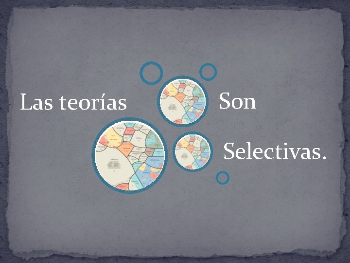 Las teorías Son Selectivas. 