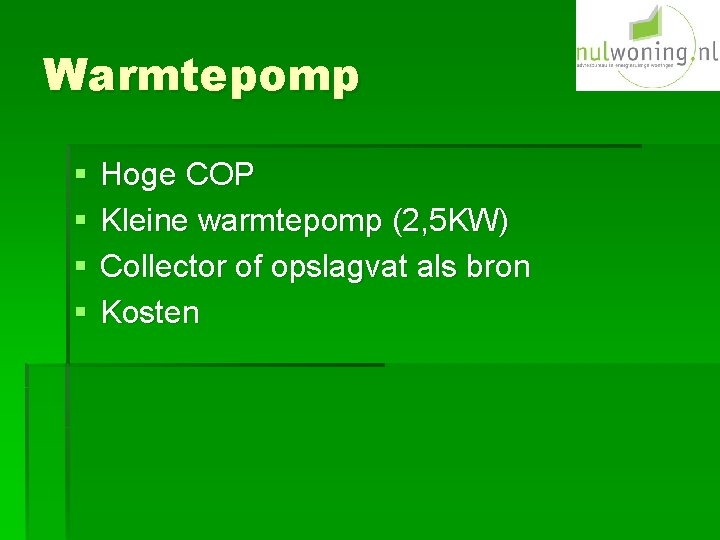 Warmtepomp § § Hoge COP Kleine warmtepomp (2, 5 KW) Collector of opslagvat als