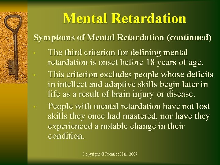 Symptoms mental retardation 