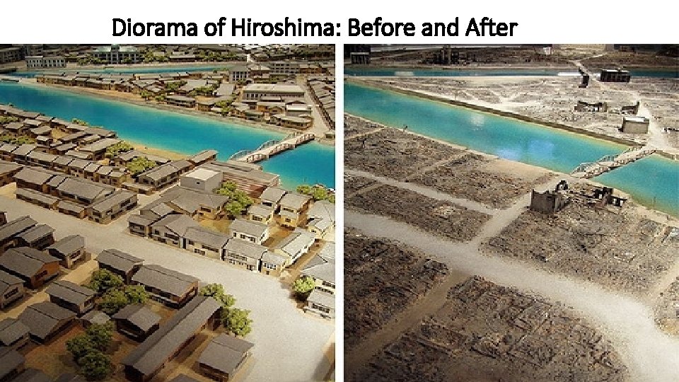 Diorama of Hiroshima: Before and After 