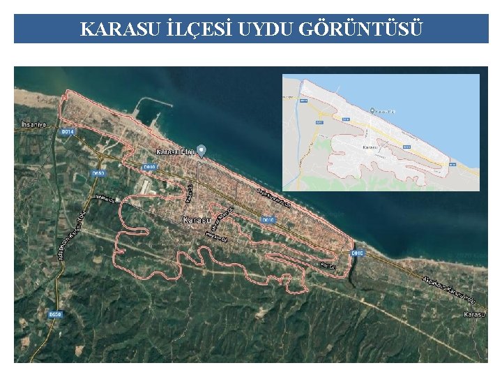 KARASU İLÇESİ UYDU GÖRÜNTÜSÜ 