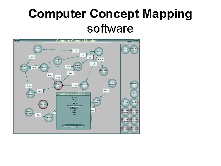 Computer Concept Mapping software 