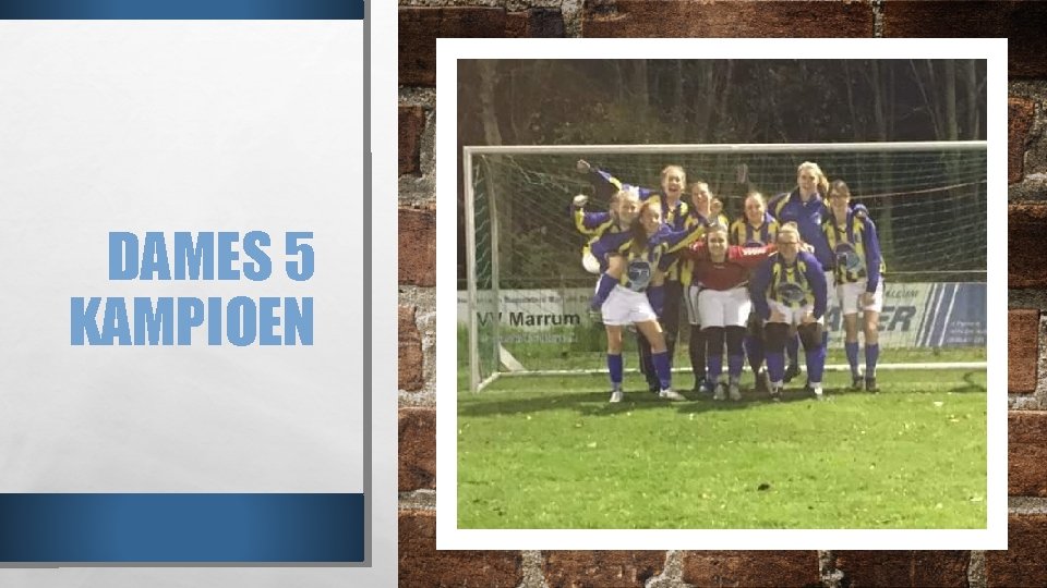 DAMES 5 KAMPIOEN 